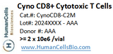 Cynomolgus Macaca fascicularis, PBMC, CD8 Cytotoxic T Cells